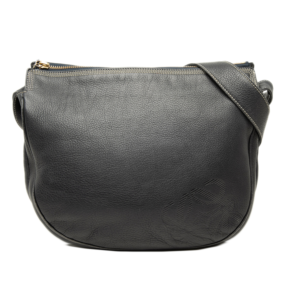 Pre-Loved LOEWE Leather Anagram Crossbody